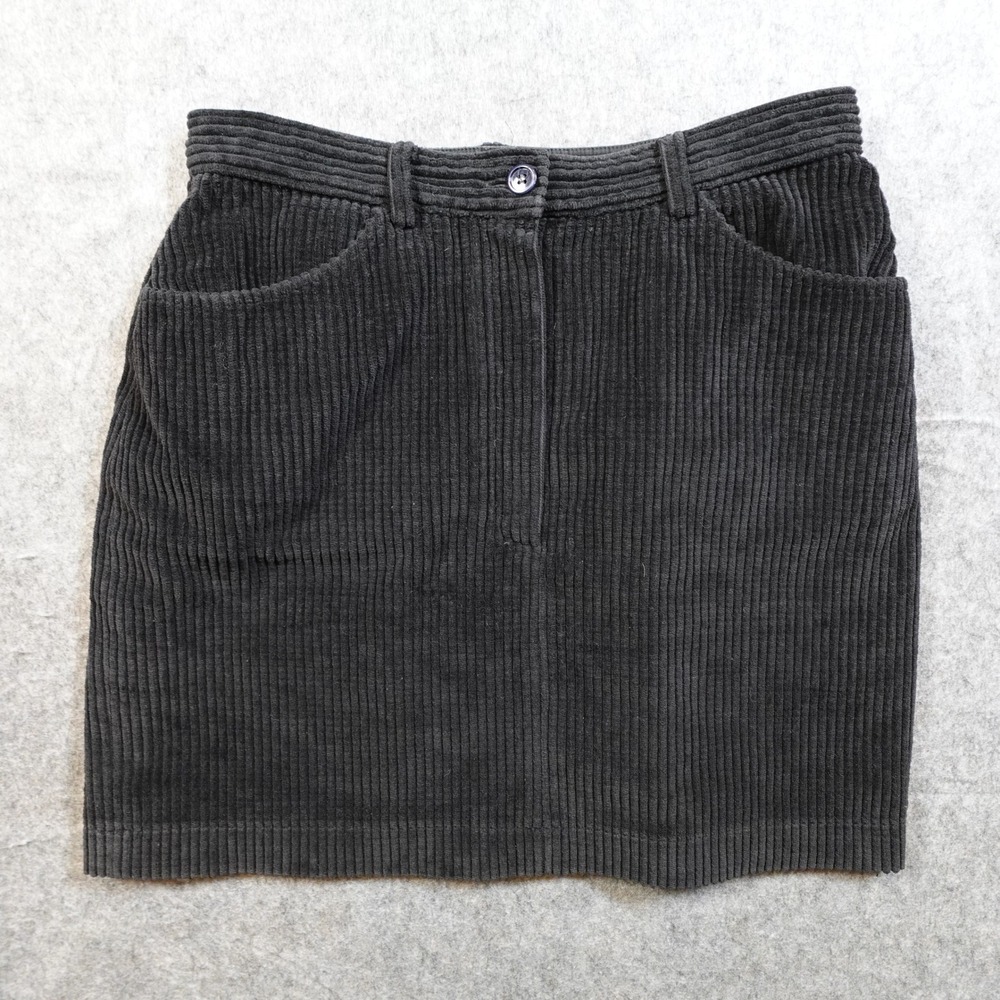 Kenzo Paris Skirt Womens Small EU40 Black Corduroy Mini